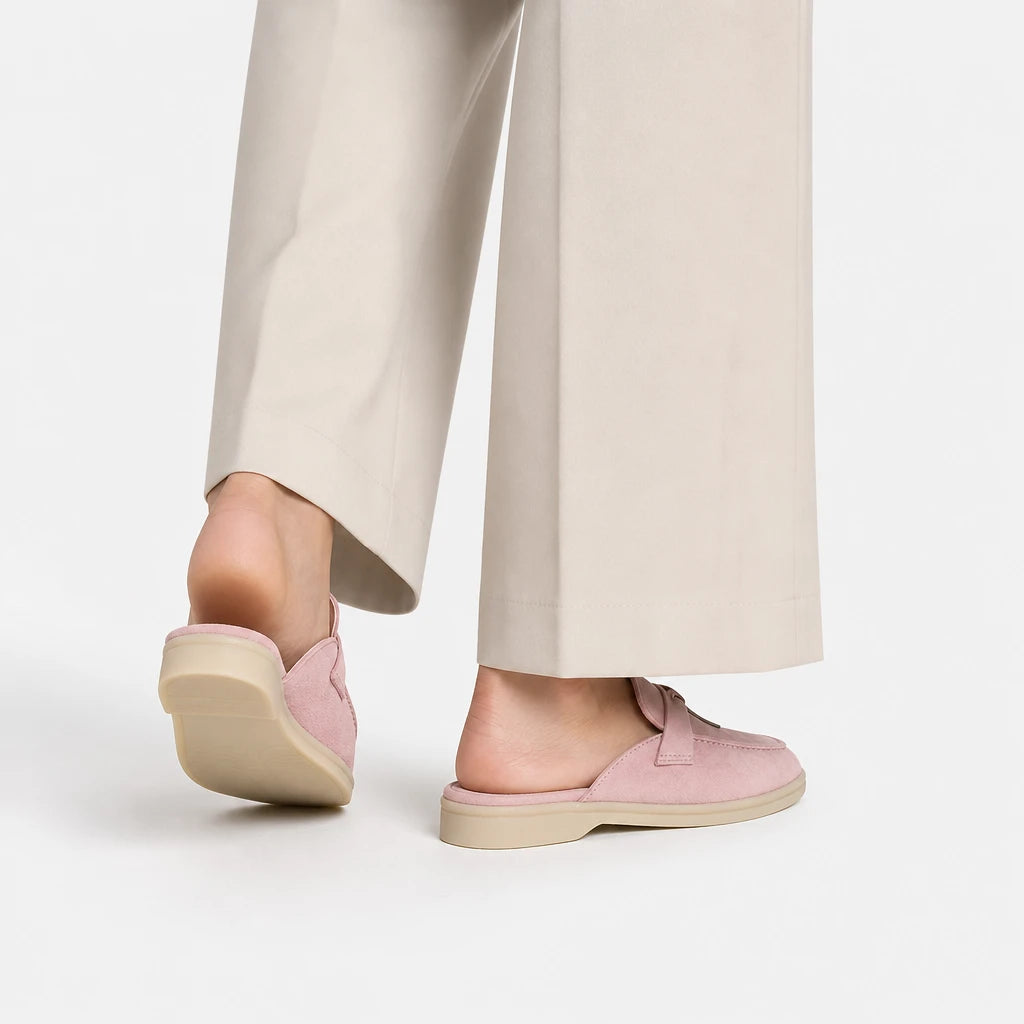 Not Logo Multi Colored Casual Slippers Suede Leather Women's Loafers Designer Luxury Lazy Women's Flat Shoes High Quality Shoes