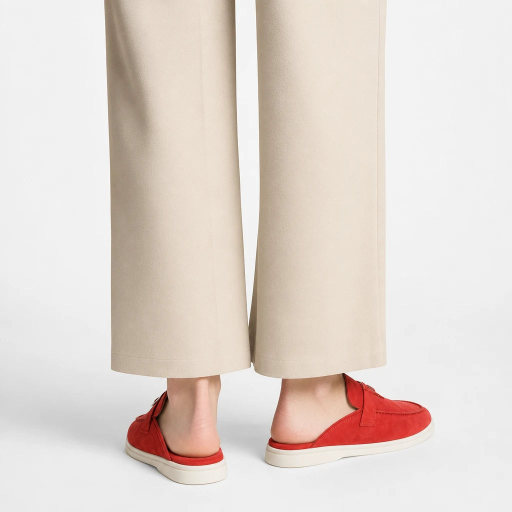 Not Logo Multi Colored Casual Slippers Suede Leather Women's Loafers Designer Luxury Lazy Women's Flat Shoes High Quality Shoes (Copie) (Copie)