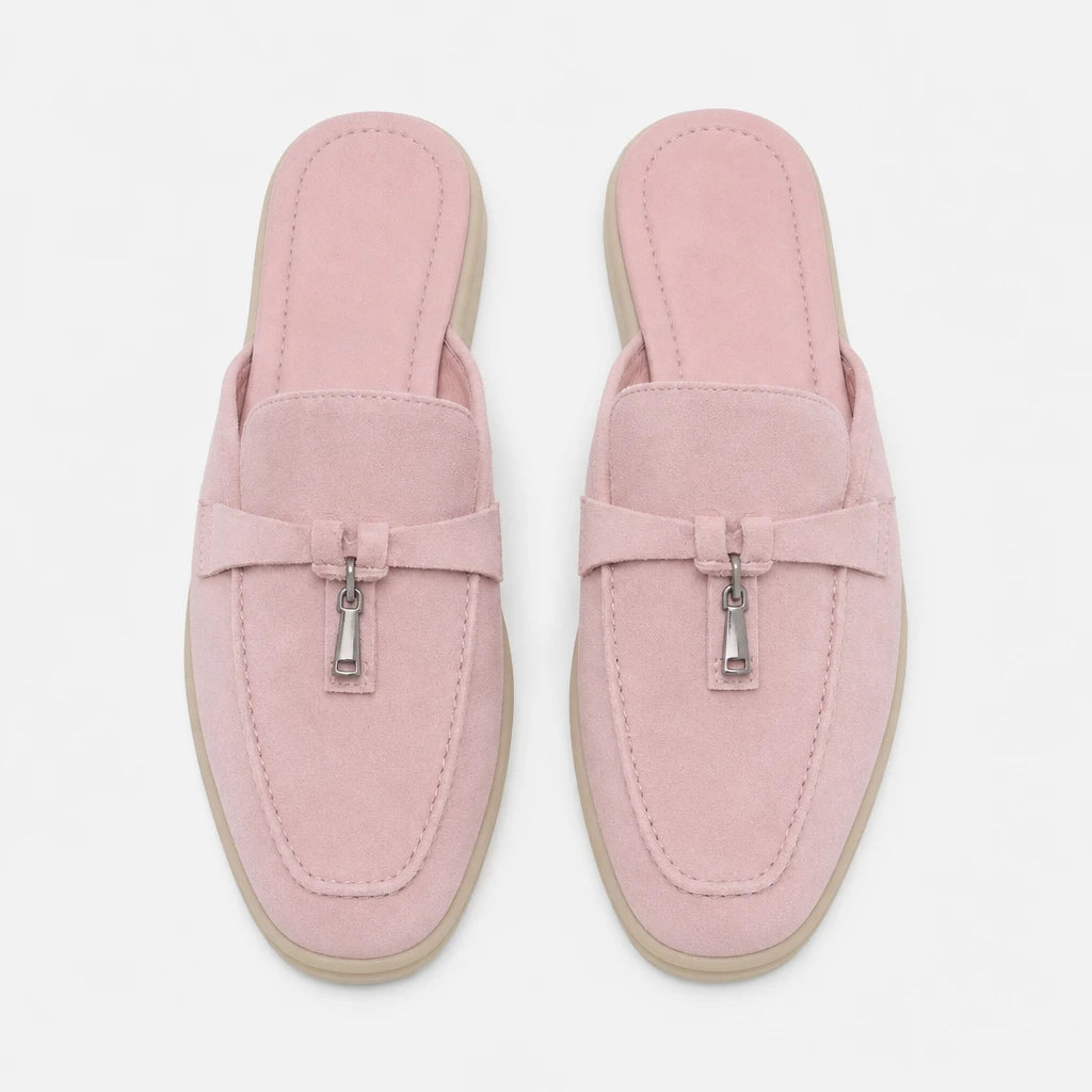 Not Logo Multi Colored Casual Slippers Suede Leather Women's Loafers Designer Luxury Lazy Women's Flat Shoes High Quality Shoes