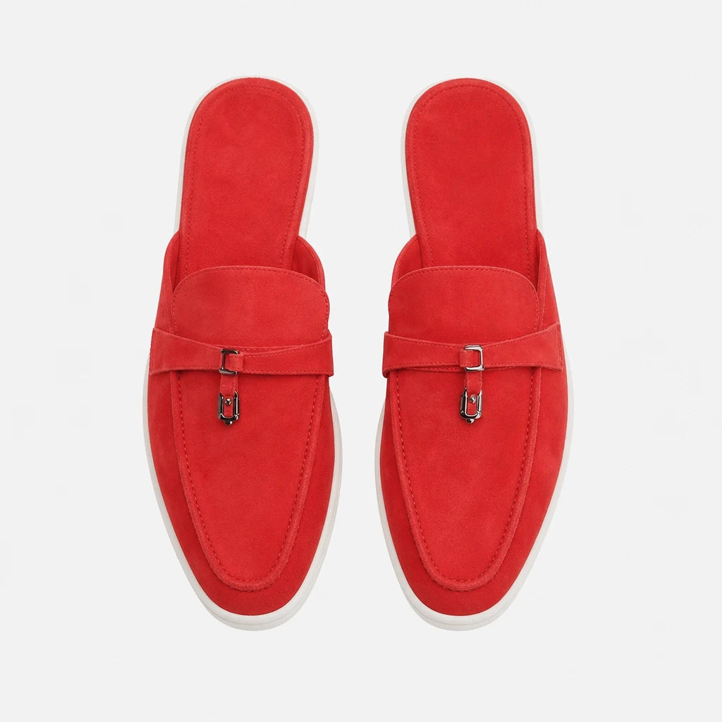 Not Logo Multi Colored Casual Slippers Suede Leather Women's Loafers Designer Luxury Lazy Women's Flat Shoes High Quality Shoes (Copie) (Copie)
