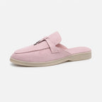 Not Logo Multi Colored Casual Slippers Suede Leather Women's Loafers Designer Luxury Lazy Women's Flat Shoes High Quality Shoes