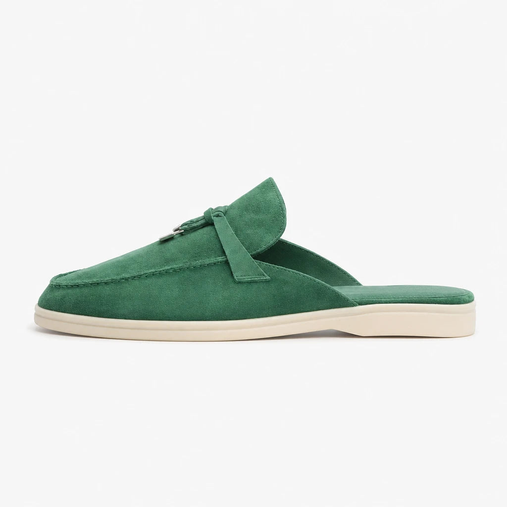 Not Logo Multi Colored Casual Slippers Suede Leather Women's Loafers Designer Luxury Lazy Women's Flat Shoes High Quality Shoes (Copie)