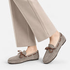 Soft Antiskid Soled Moccasins Women Casual Bowtie Flats Shoes Ladies Velour Loafers Cozy Slip On Walking Shoes Mocasines Mujer (Copie) (Copie)